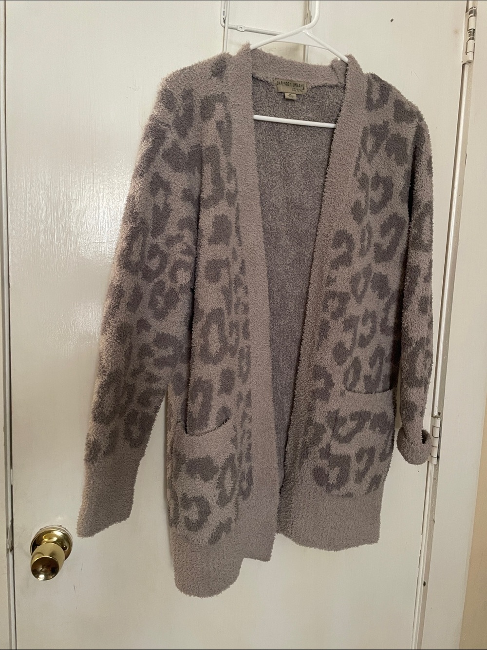 Barefoot Dreams cozy leopard print cardigan